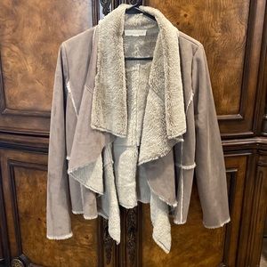 Love Stitch faux suede jacket